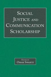 Cover of: Social justice and communication scholarship