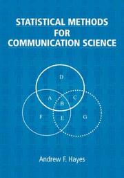Cover of Statistical methods for communication science