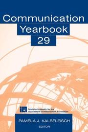 Cover of: Communication Yearbook 29 (Communication Yearbook)