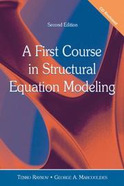 Cover of: A First Course in Structural Equation Modeling