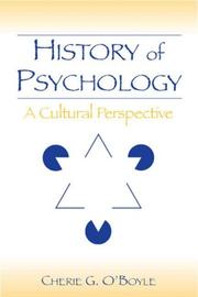 Cover of: History of psychology by Cherie Goodenow O'Boyle