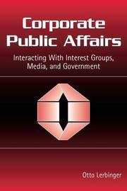 Cover of: Corporate Public Affairs