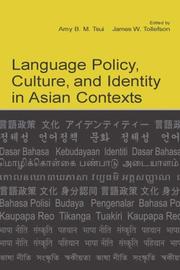 Cover of: Language Policy, Culture, and Identity in Asian Contexts