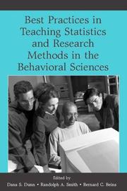 Cover of: Best Practices in Teaching Statistics and Research Methods in the Behavioral Sciences