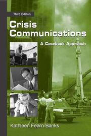 Cover of: Crisis Communications by Kathleen Fearn-Banks