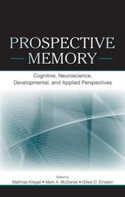 Cover of: Prospective Memory by 