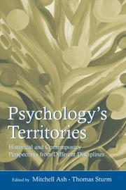Psychology's territories by Mitchell Ash, Thomas Sturm