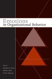 Emotions in Organizational Behavior by Charmine Hartel, Neal M. Ashkanasy