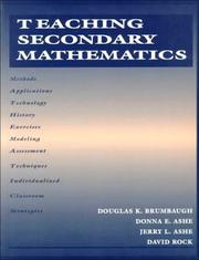 Cover of: Teaching secondary mathematics
