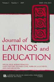 Cover of: Journal of Latinos and Education Special Isuue: Border Pedagogy