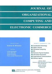 Cover of: Advances in B2B e-Commerce and e-Supply Chain Management: A Special Double Issue of the Journal of Organizational Computing and Electronic Commerce (Journal ... Computing & Electronic Commerce)
