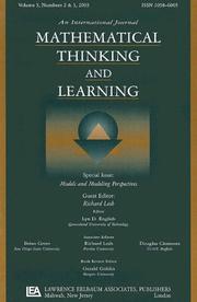 Cover of: Models and Modeling Perspectives: A Special Double Issue of mathematical Thinking and Learning (Mathematical Thinking & Learning)