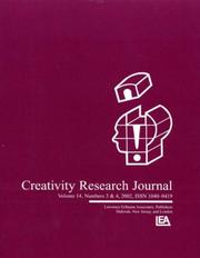 Cover of: Commemorating Guilford's 1950 Presidential Address: A Special Double Issue of creativity Research Journal (Creativity Research Journal)