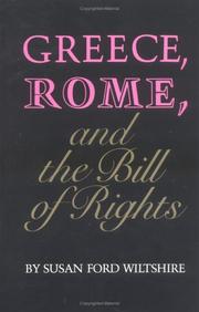 Cover of: Greece, Rome, and the Bill of Rights