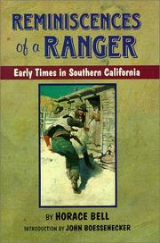 Cover of: Reminiscences of a ranger by Horace Bell