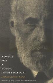 Cover of: Advice for a Young Investigator (Bradford Books) by Santiago RamonyCajal