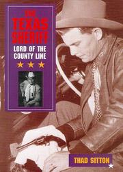Cover of: The Texas Sheriff by Thad Sitton