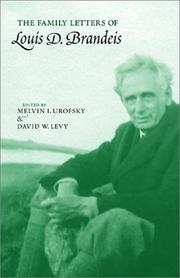 The family letters of Louis D. Brandeis by Louis Dembitz Brandeis