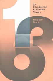 Cover of: An introduction to number theory by Harold M. Stark