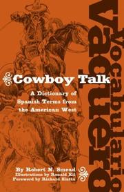 Cover of: Vacabulario Vaquero / Cowboy Talk by Robert N. Smead