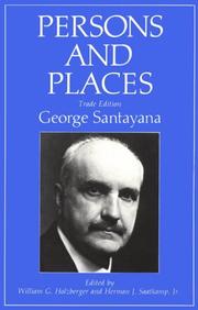 Cover of: Persons And Places by George Santayana