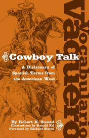 Cover of: Vocabulario Vaquero/Cowboy Talk | Robert N. Smead