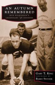 Cover of: An autumn remembered: the legend of Bud Wilkinson's 1956 Sooners