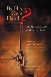 Cover of: By His Own Hand?: The Mysterious Death of Meriwether Lewis