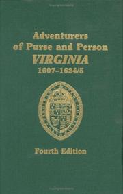 Cover of: Adventurers of Purse and Person Virginia 1607-1624/5: Families G-P (Volume Two)