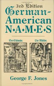 Cover of: German-American Names