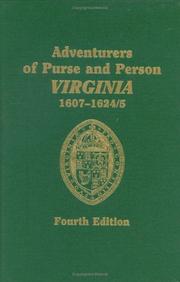 Cover of: Adventurers of Purse and Person Virginia 1607-1624/25: Families R-z