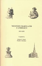 Cover of: Western Maryland Catholics, 1819-1851