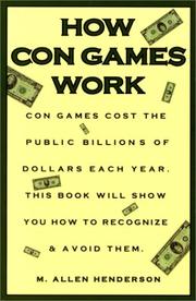 Cover of: How Con Games Work by Marjorie Henderson