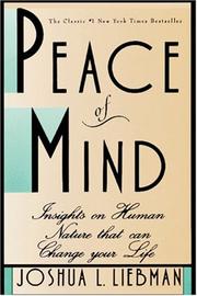 Cover of: Peace of Mind by Joshua L. Liebman