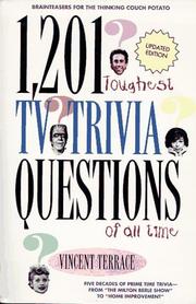 Cover of: 1,201 toughest TV trivia questions of all time