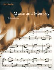 Cover of: Music and Memory by Bob Snyder