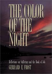 Cover of: The color of the night: reflections on the Book of Job