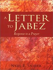 Cover of: A Letter to Jabez: Response to a Prayer