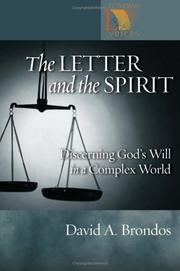 The letter and the Spirit by David A Brondos