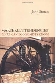 Cover of: Marshall's Tendencies: What Can Economists Know? (Gaston Eyskens Lectures)