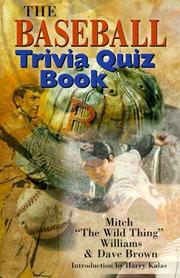 Cover of: The Baseball Trivia Quiz Book