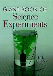 Cover of: Giant book of science experiments