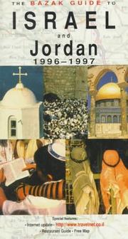 Cover of: Bazak Gde to Israel/Jordan 1996-1997 by Inc. Sterling Publishing Co.