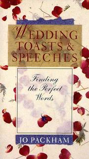 Cover of: Wedding Toasts & Speeches by Jo Packham
