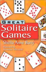 Cover of: Great solitaire games by Sheila Anne Barry