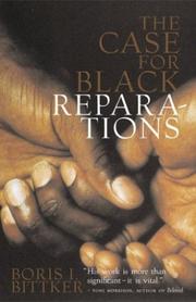 Cover of: The case for Black reparations by Boris I. Bittker