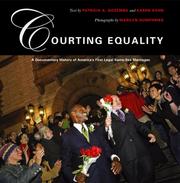 Cover of: Courting Equality: A Documentary History of America's First Legal Same-Sex Marriages