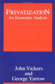 Cover of: Privatization by Vickers, John