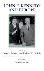 Cover of: John F. Kennedy and Europe