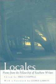 Cover of: Locales by Fred Chappell